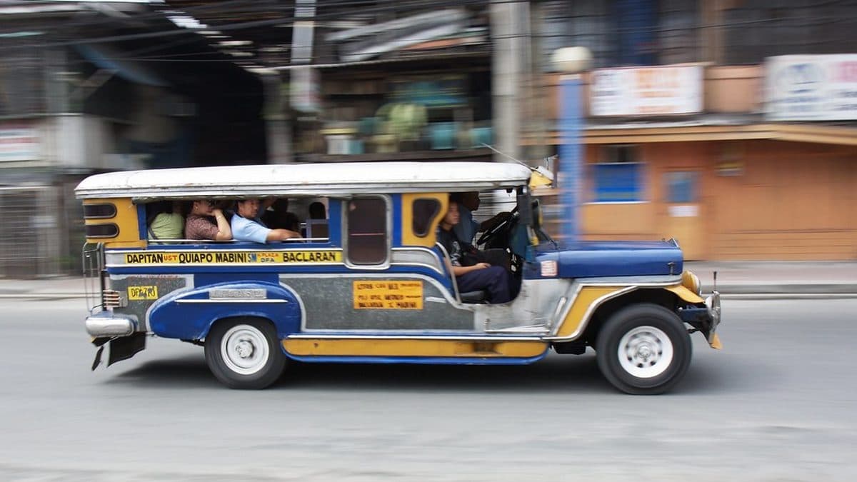 A jeepney on a Philippine street