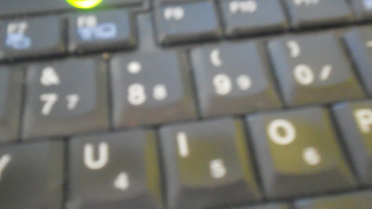 A laptop keyboard ready for work